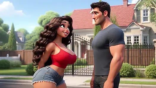 Petite Girl Fucked Neighbor's Husband in Anal Revenge on Jealous Wife (AI generated)