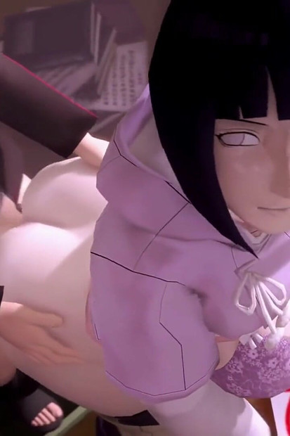 Boruto x Hinata stoji straga