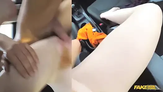 Fake driving school - rahasia murid nakal: nyepong kontol sampai dicrot di dalam di kelas atas