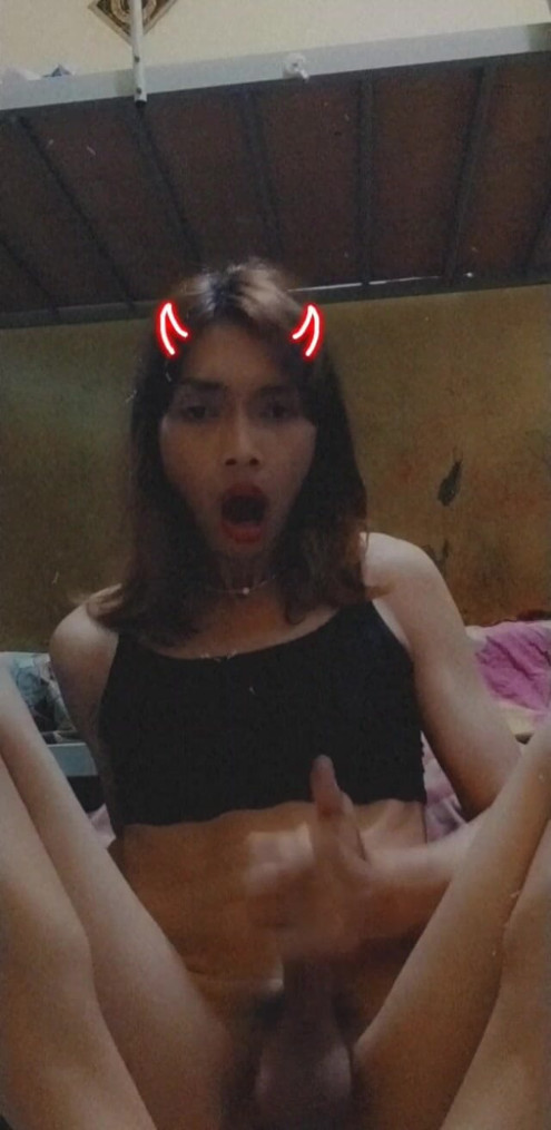 Horny asian shemale