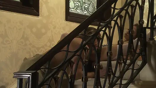 Longhaired lover fuck his wife in his own house