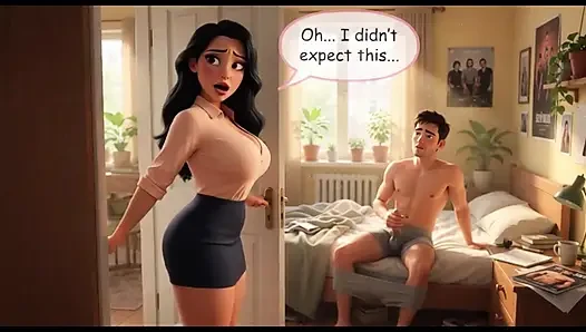 Wanita semok ini merangkak pria ini lagi asik masturbasi dan bergabung sama cowok ini setelah bertahun-tahun nggak dientot (AI generated)
