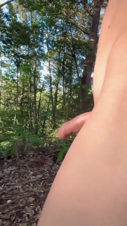 foreskin boy flashing in wood and pee | Clip 1