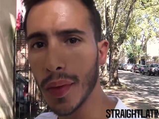 Young Latino gets paid to be barebacked for the first time