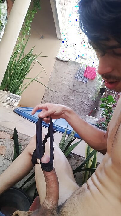 Almost getting caught cumming in my step-mom&#039;s panties