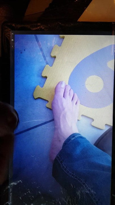 Friend's feet cum tribute