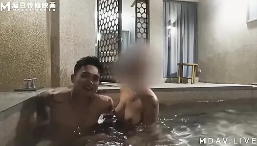 Mtvq22-av3 City Hunter Sex Chapter Ep3 / Online Dating Blonde Girl Rushing to the Hot Spring Sex Moist Hot Selfie!