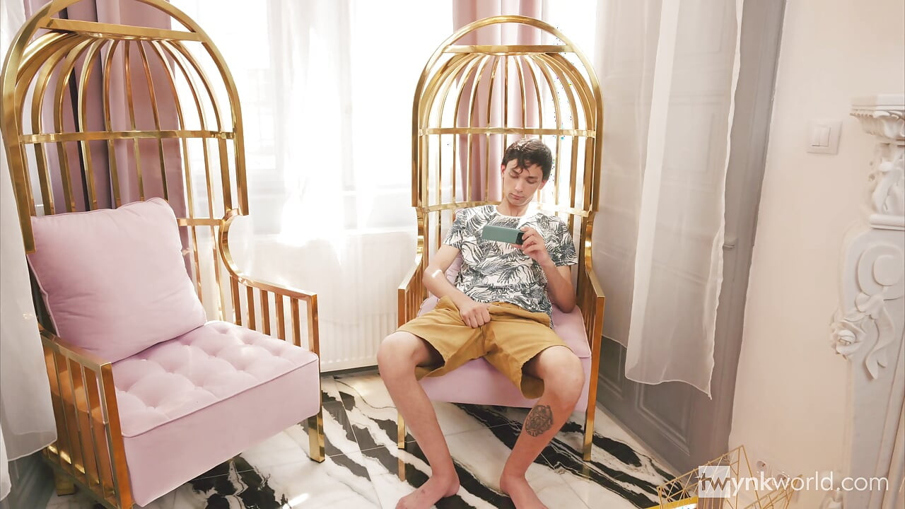 Skinny Latino Boy Jerks off His Nice Cock