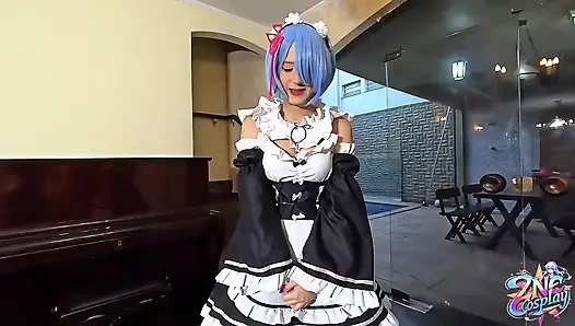 Zne Cosplay - Rem From Re:zero Ft. Waifus Juice & Qrozne