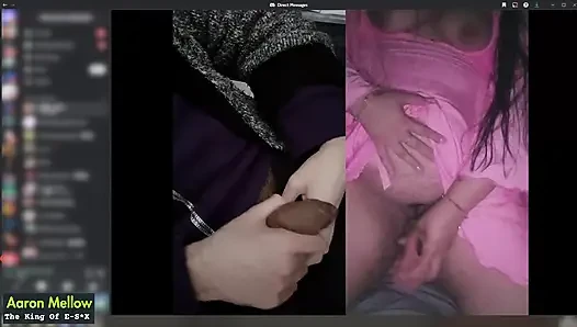 İyi kızla diskoda görüntülü görüşme, dildosunu kullanan küçük memeli kadınla esex'e dönüşüyor ve ben boşalırken inliyor