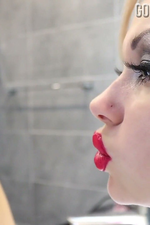 Gentle Giantess Playfully Threatening Devour! Mouth & Lips Fetish! (custom)