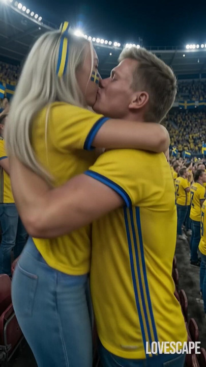 Schwedisches schätzchen blowjob im stadion nach dem sieg (AI)