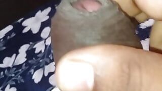 Desperate guy enjoying masturbating  Big cock  Black Cock