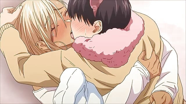 Sexy tanned gyaru loves to fuck her quiet plain friend in a bear suit