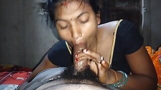 孟加拉德西妻子最好的口交和射在嘴里