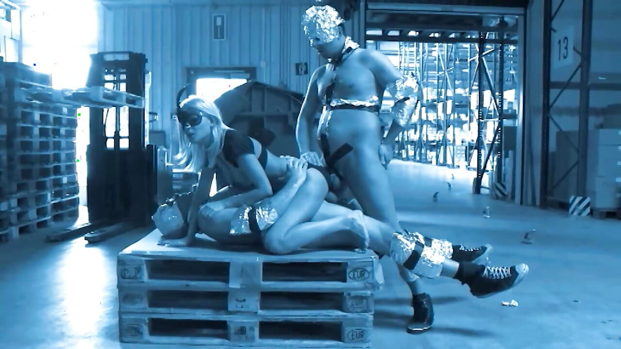 German Domination Scene - Blonde in Fetish Gear