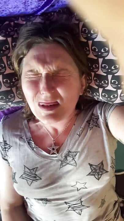 The Struggle to Orgasm Is Real for Hot Mature Brunette with Amazing Tits! New Batteries for the Win! Part 1 of 2