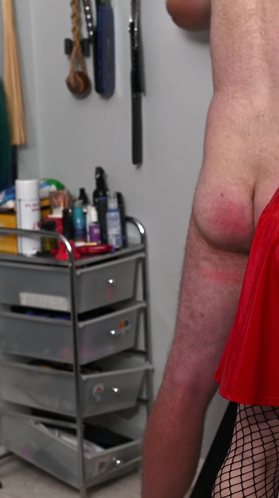 Latex Bubble Gets Flogged and Cained Part 2
