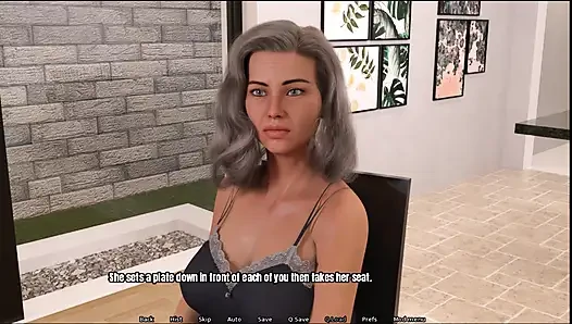 Rumah nenek, kami menonton film porno bersama-sama, dia benar-benar menyentuh kontolku