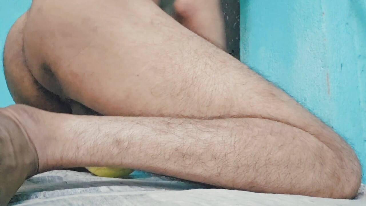 A Horny Fit  Guy Dig a Juicy Melon Badly, Made It's hole lose . Huge  Moaning  Until Cum On It