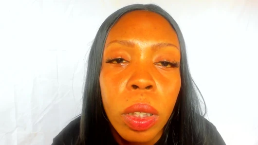 Pemujaan muka, fetish wajah, close-up di webcam ...