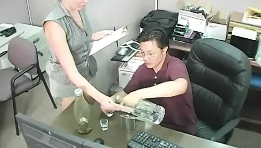 A big young cock for a nasty blonde MILF
