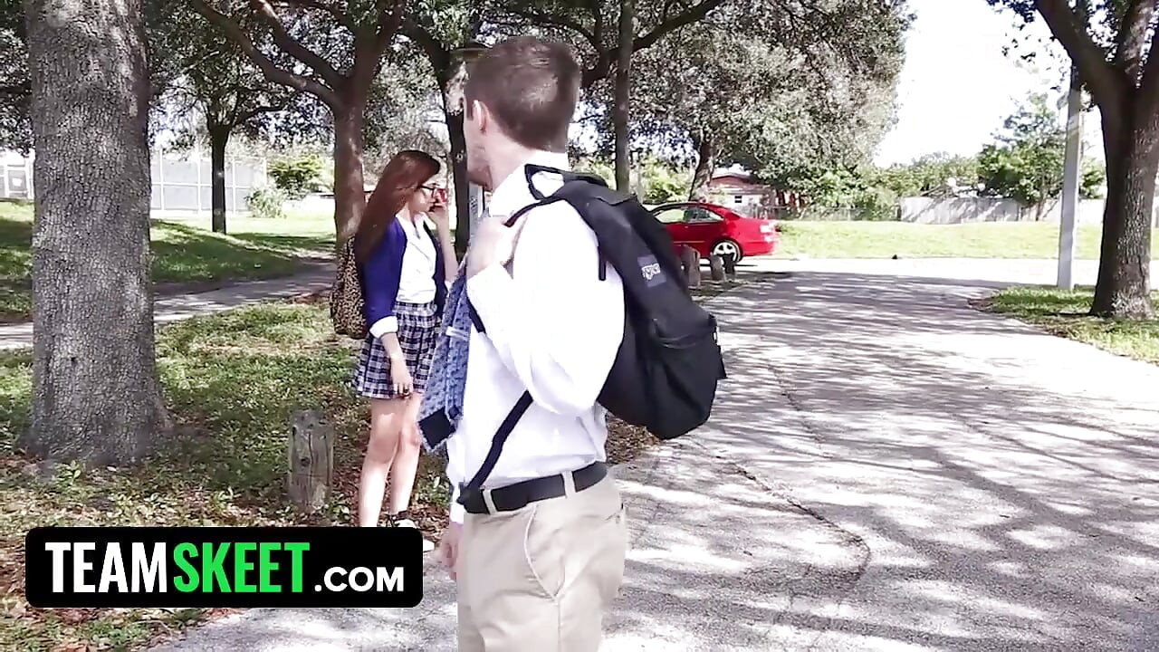 Horny teacher can't resist lovely college girl Ava Taylor