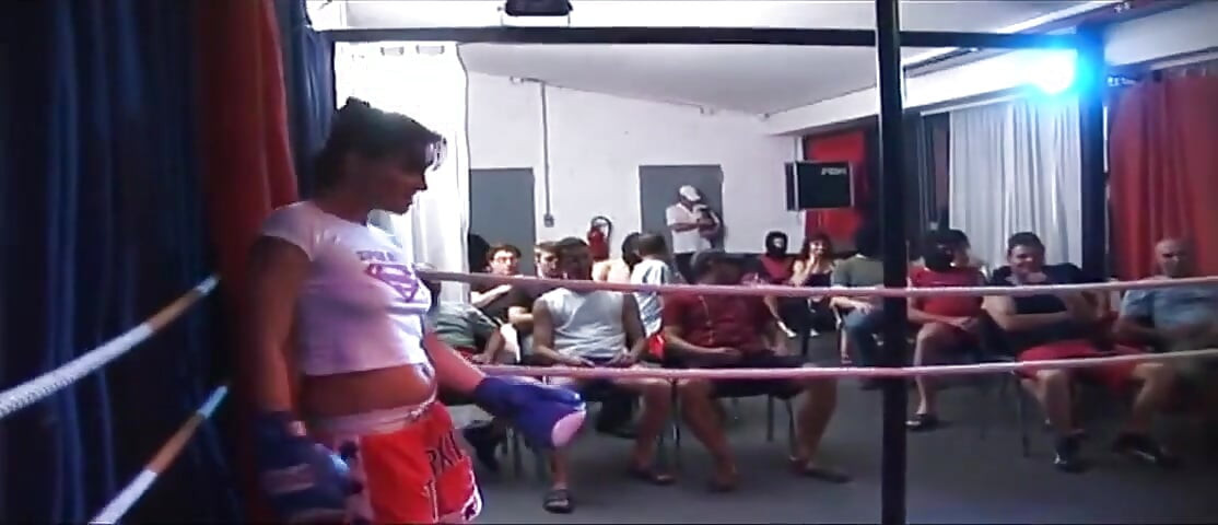 Blonde Mature Babe's Dripping Rosebud Gangbang in Wrestling Ring