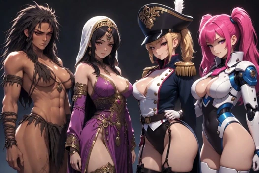 Sexy Women From Stone Age to Future Dirty Talk Journey