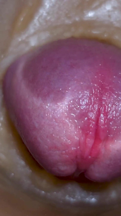 Extreme close up!  Injecting a large dose of sperm pussy toy Camera  4k | Clip 2