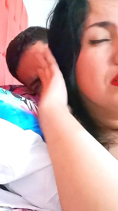 Captivating moment from "The stepmother was crying and needed love. Her stepson came to fuck her hard in the anus."
