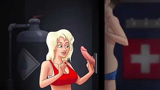 Моя сводная сестра Cassie отсасывает у меня у глорихола в SummerTime Saga XXX