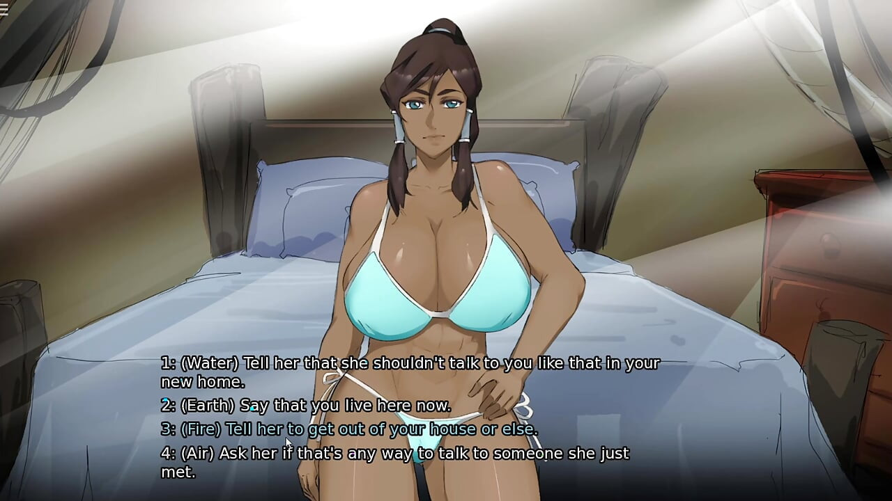 Ember Island - The Battle of Giant Tits between Korra and Azula