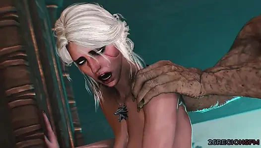 Ciri против орка, кубик желаний