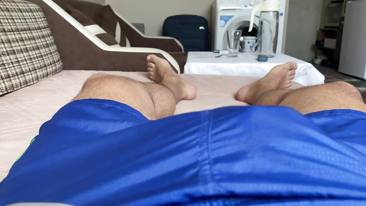 Masturbating