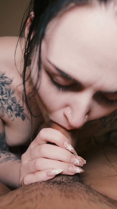 Tatted PAWG Scottish Kiobey Babe BJ, Fuck, Facial