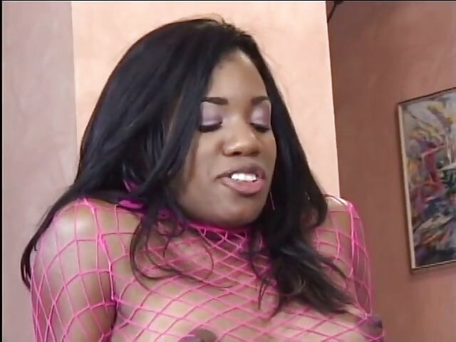Wild ebony lesbian nymphos have rough fucking with strap on