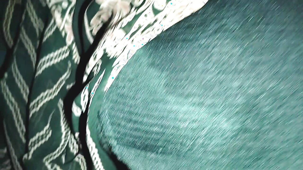 Indian Desi Girl's Orange Pressed With Her Hands