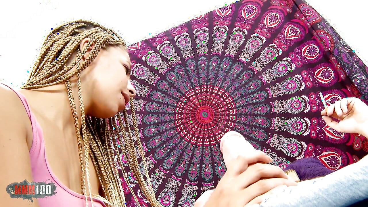 Young Rasta babe fucked hard by older guy