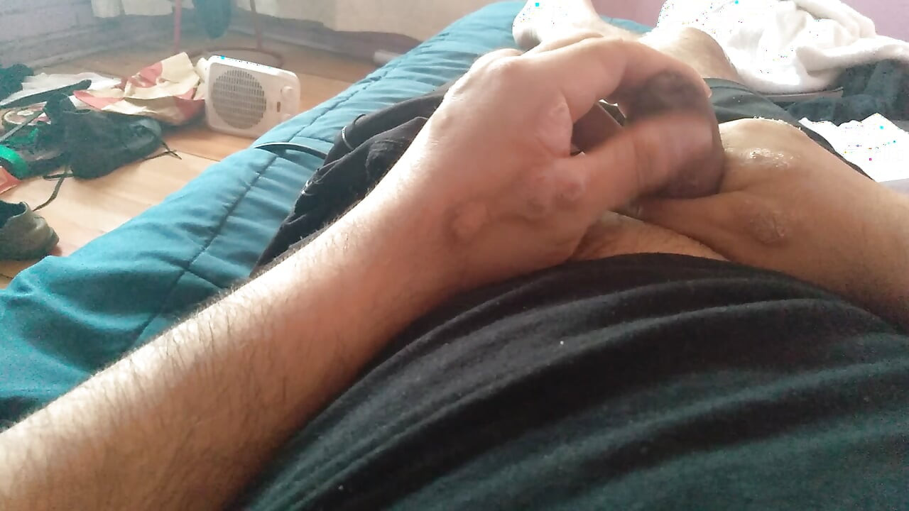 Big gay dad shows off his amazing cock