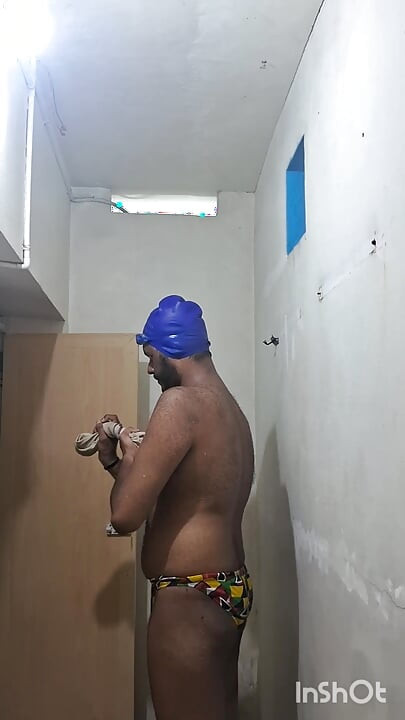 Naked Indian Mallu Guy In Swimming Pool
