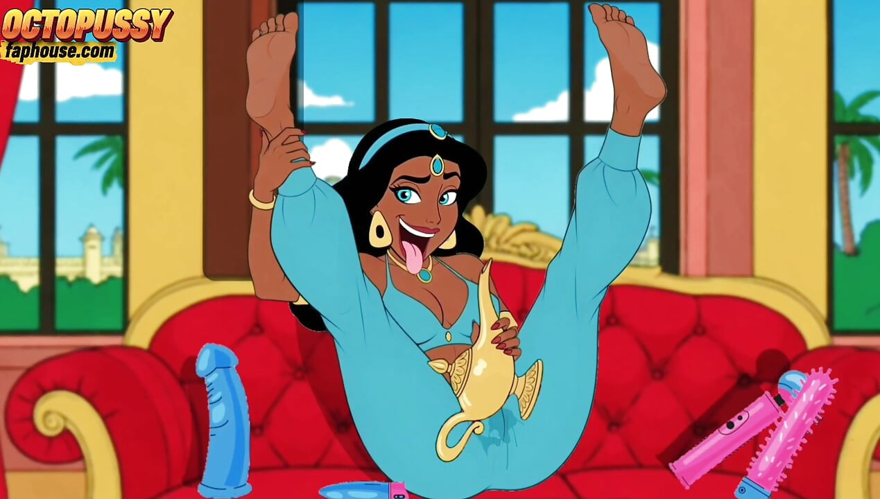 Futanari. Princess Jasmine Girl with a Big Dick. Porn Aladdin Series.