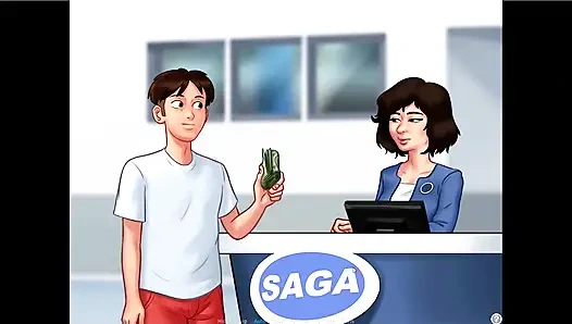 Kisah musim panas - josephine nyepong kontol johannes di belakang meja ... Johannes ngentot sama tina