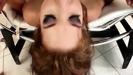 Anale Lust Brunette Threesome Pounding