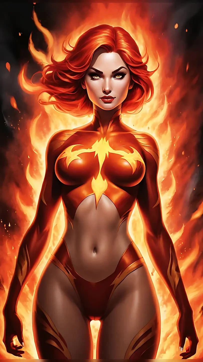 Nude Magma Phoenix Lava Aura Slideshow