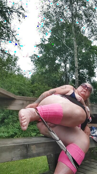 Summer 2026 SEXY CD MASTURBATING OUTDOORS HANGING BALLS FAT BELLY BIG ASS