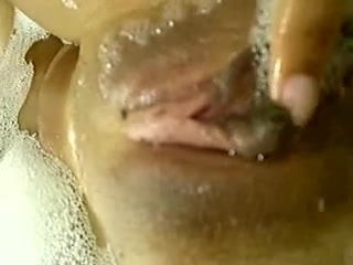 latina babe close up pussy masturbation