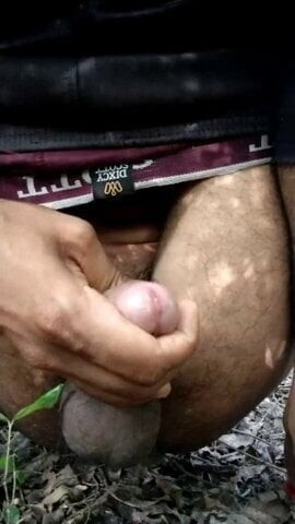 Desi outdoor handjob