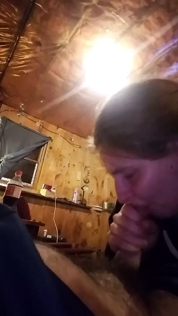 Wife sucks best friend while I'm outside
