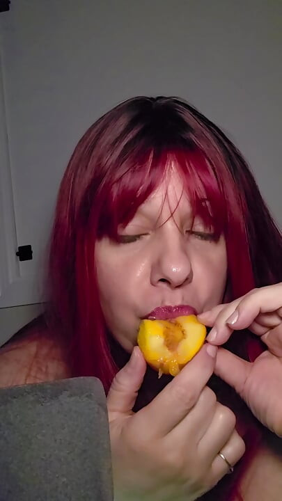 Персики і крем Asmr